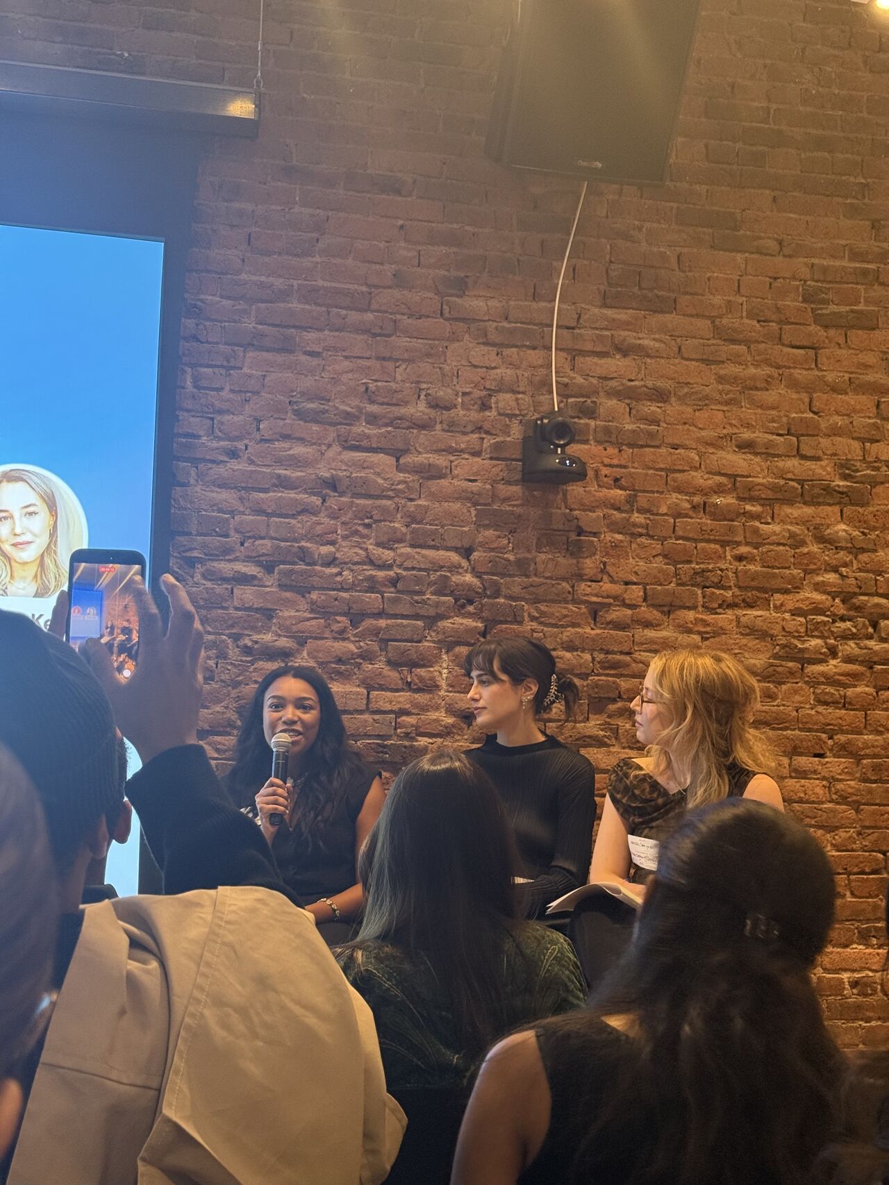 Cayla Dorsey speaking at NYU panel